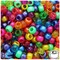 BeadTin Bright Pearl & Sparkle Mix 9mm Barrel Plastic Pony Beads (500pcs)